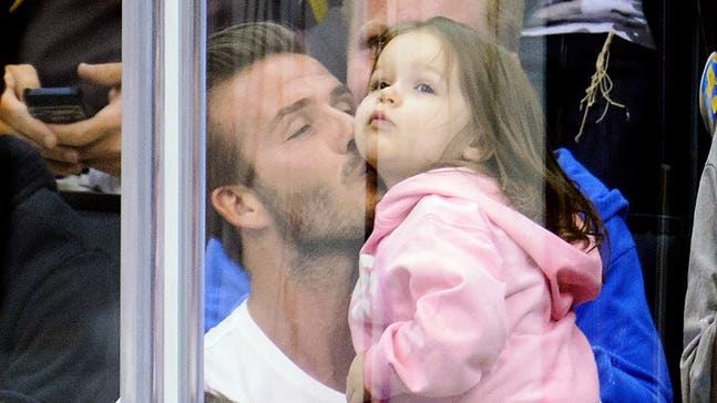 Harper Beckham follows in her father's footsteps